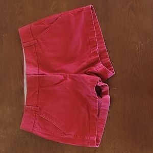 J Crew Chino Red Shorts